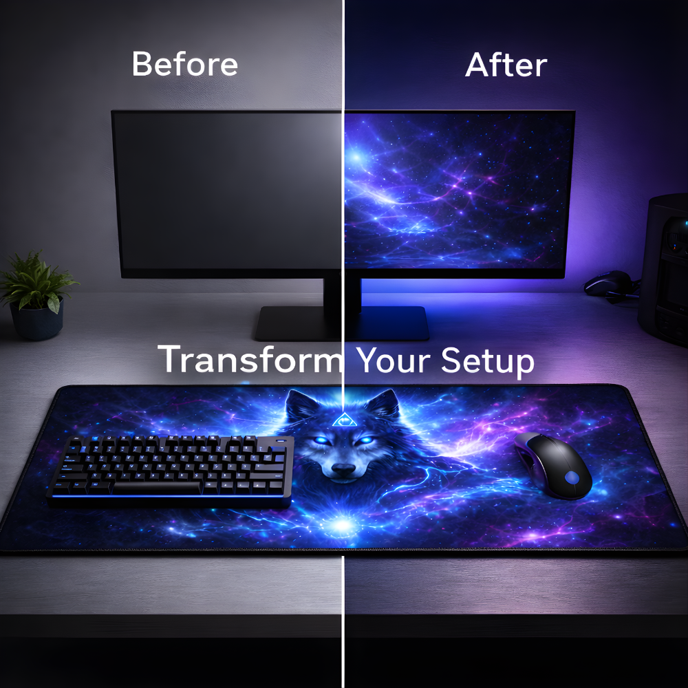 Mystic Wolf – Cosmic Edition Desk Mat