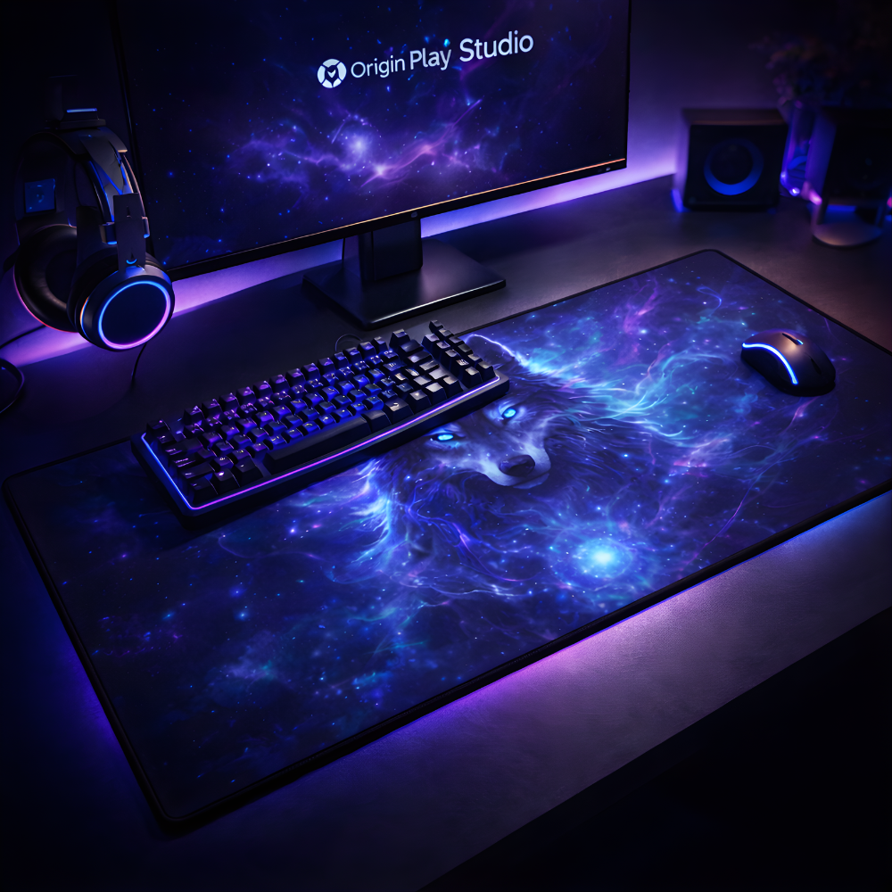 Mystic Wolf – Cosmic Edition Desk Mat